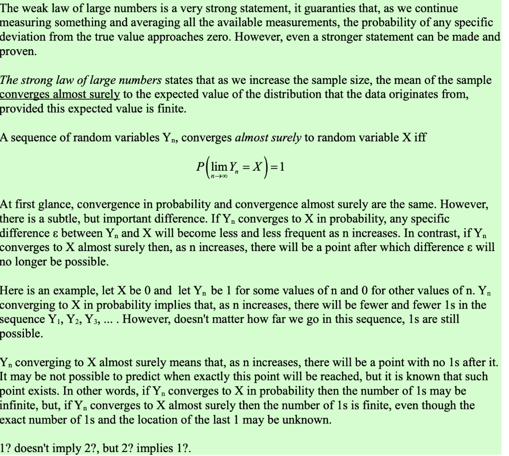 Weak Law of Large Numbers  Brief Guide to Weak Law of Large Number