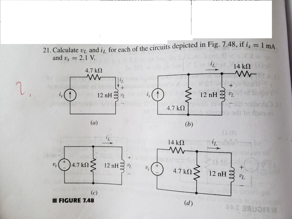 Solved 1 Ma 21 Calculate Vl And I For Each Of The Circui Chegg Com