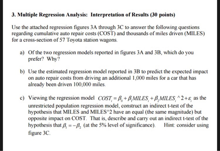 3 Multiple Regression Analysis Interpretation Of Chegg Com