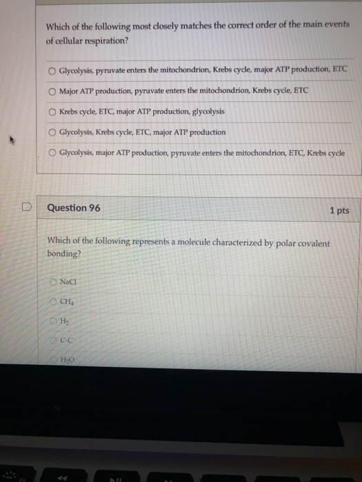 Solved Which of the following most closely matches the | Chegg.com