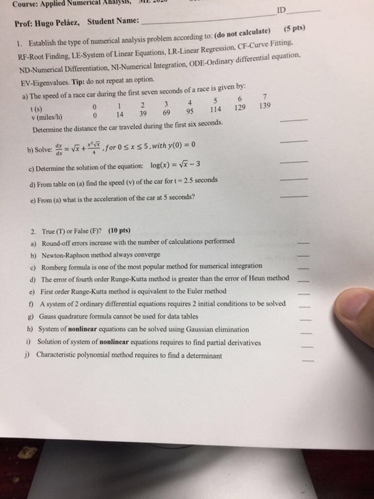 Solved Course Applied Numerical Ahalysis Me Lu Prof Hu - 