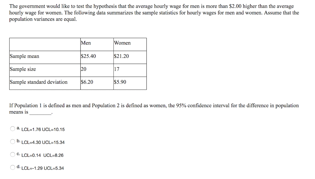 Solved The Government Would Like To Test The Hypothesis T