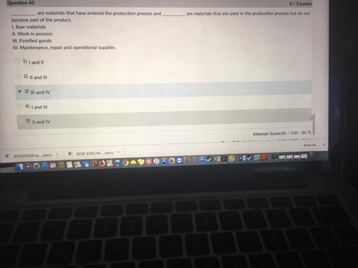 Solved Question 43 0/2 points are materials that have | Chegg.com