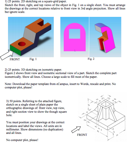Engineering Drawing and Graphics - Basant Agrawal & C M Agrawal: GTU 110013 Engineering  Graphics June 2012 Question Paper