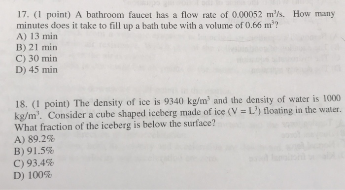 A Bathroom Faucet Has Flow Rate Of, How Much Water Does It Take To Fill A Bathtub In Litres