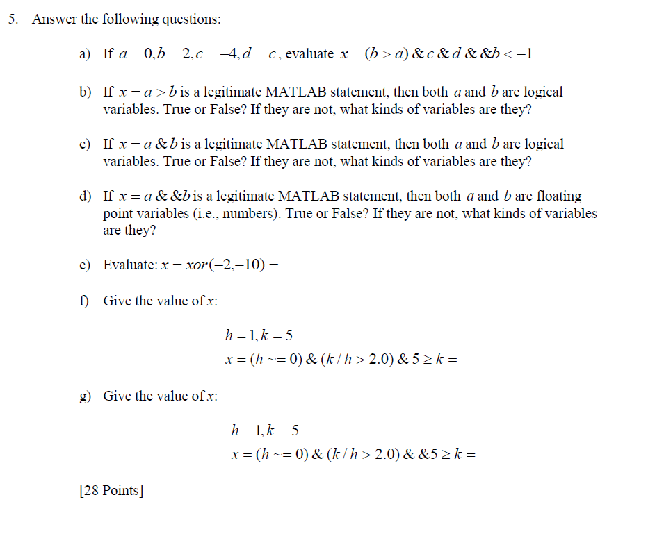 Solved Answer The Following Questions 5 If A 0 B 2 Chegg Com