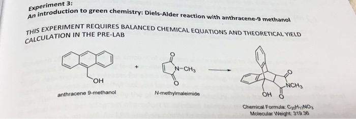 Solved Roduction To Green Chemistry Diels Alder Reaction - 