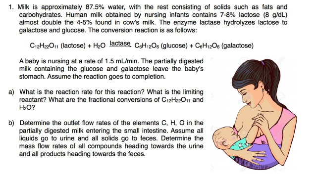 1 Milk Is Approximately 87 5 Water With The Rest Chegg Com