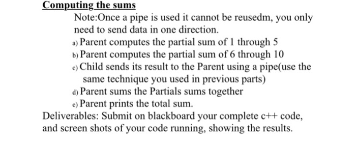Implementing pipe in c picture