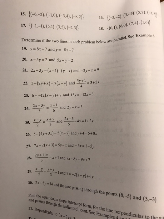 15 62 1 0 30 8 2 16 3 2 6 Are Parallel See Chegg Com