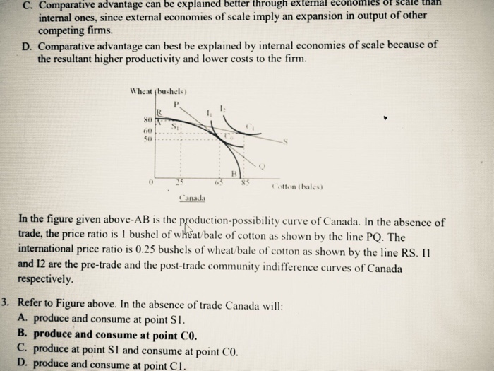 Solved After Canada Engage In Free Trade It Will Export How Chegg Com