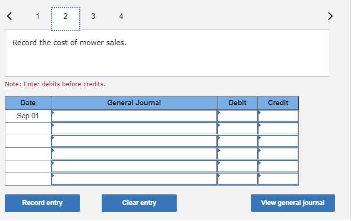 Solved On September 1 Home Store Sells A Mower That Cos Chegg Com