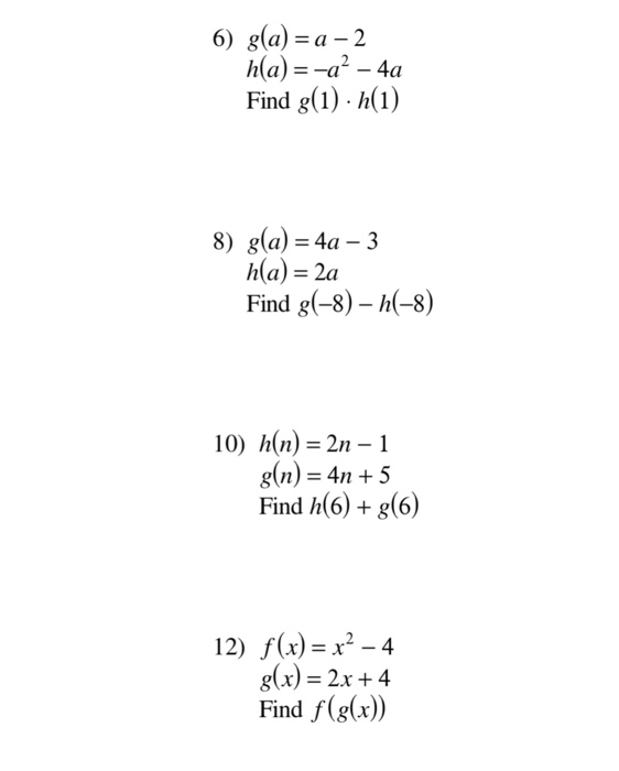 Solved 6 G A A 2 Hla 4a Find G 1 H 1 8 G A Chegg Com