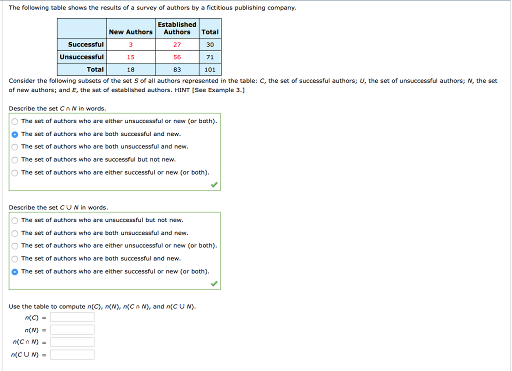 Solved The Following Table Shows The Results Of A Survey Chegg Com