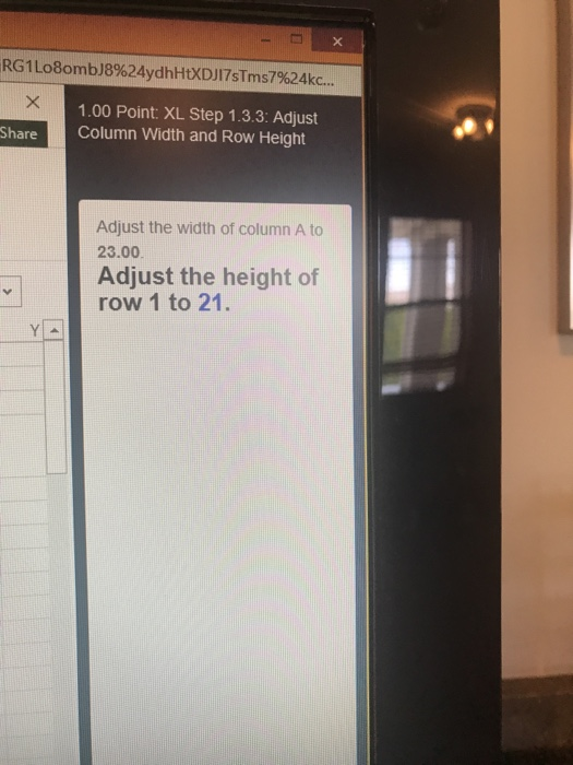 Solved 1 00 Point Xl Step 1 3 3 Adjust Hare Column Widt Chegg Com