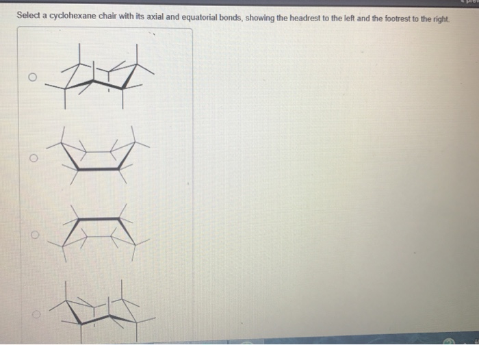 cyclohexane axial bonds on