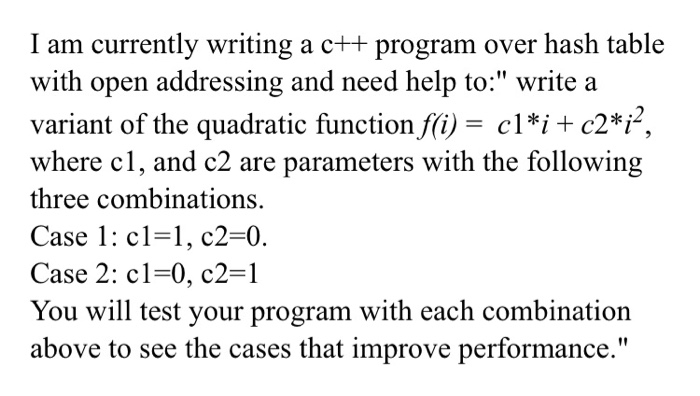 Solved C Assume That The Hash Table Uses Sum Of All D Chegg Com