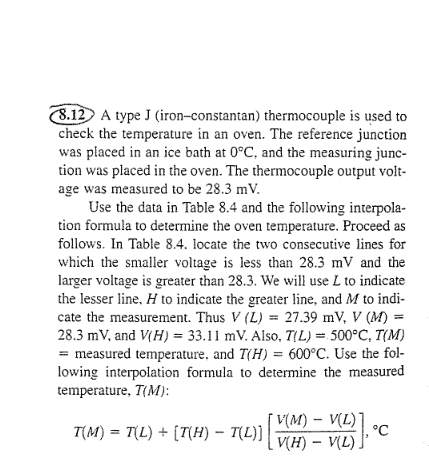 Solved 12 A Type J Iron Constantan Thermocouple Is Used Chegg Com