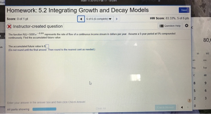 Solved Homework 5 2 Integrating Growth And Decay Models