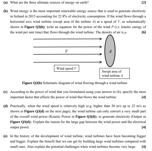 Solved (a) What are the three ultimate sources of energy on