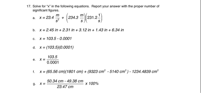Solved: The Correct Number Of Significant Figures Are VERY ...
