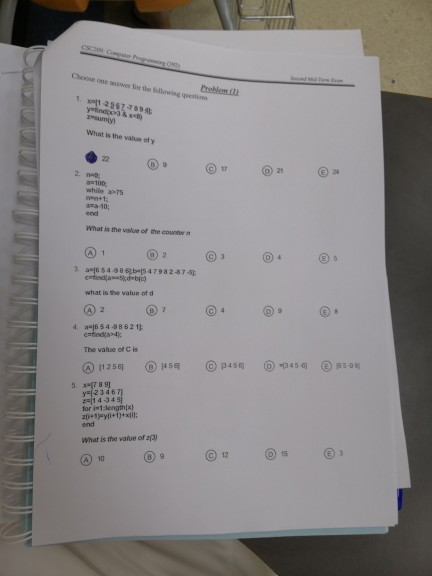 Choose one nswes for the Sollowing qeestioes breblem What is the value aty a-100 while a>-Ts asa-10 -a-10 what is the value o
