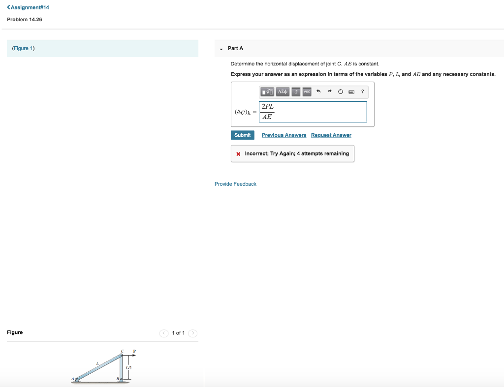 Solved Assignment 14 Problem 14 26 Figure 1 Part A Det Chegg Com