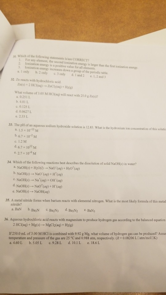 U Which Of The Following Statements Is Are Correct Chegg Com