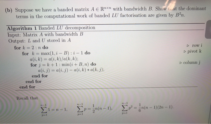 Solved D If A E Rmxn Is The Outer Product A U Where Ue Chegg Com