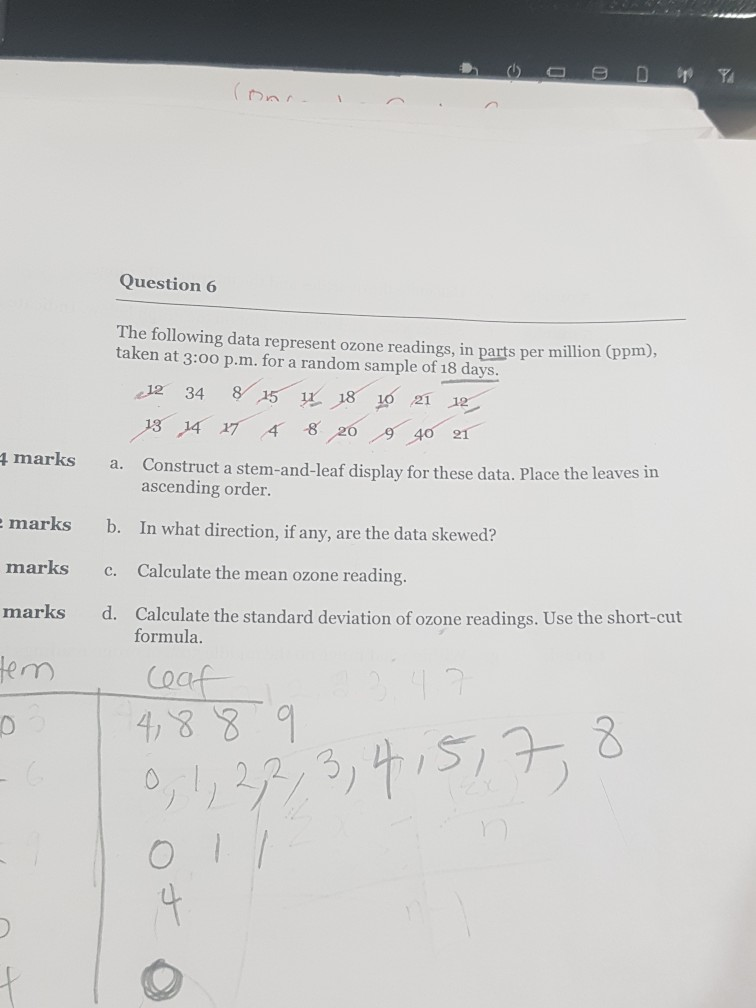 Solved Nsert 5 Marks Calculate The Quartiles And The Inte