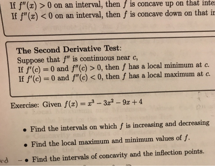 If F X 0 On An Interval Then F Is Concave Up On Chegg Com