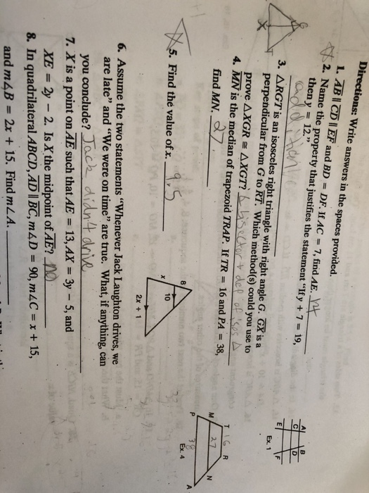 Solved Write Answers In The Spaces Provided L Ab Cd Ef Chegg Com