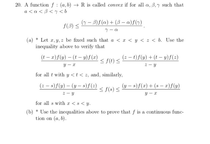 Solved A Function F A B Rightarrow R Is Called Convex Chegg Com