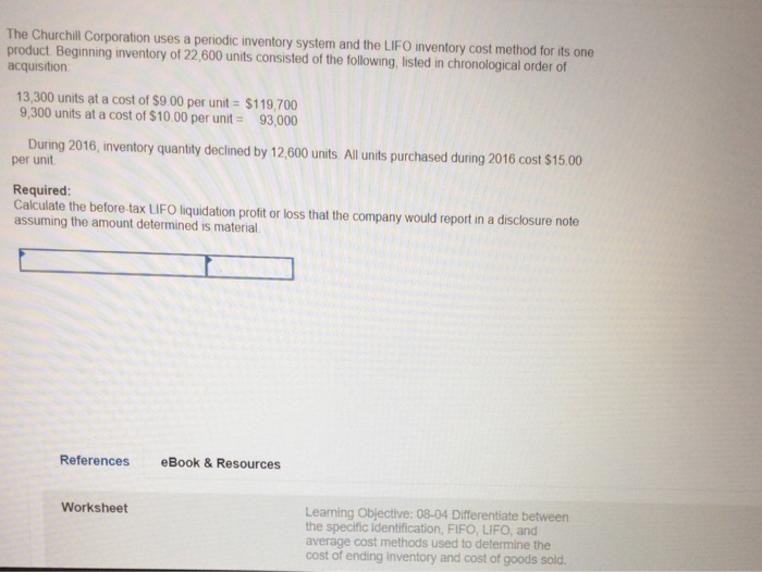 The Churchill Corporation Uses A Periodic Inventory Chegg 