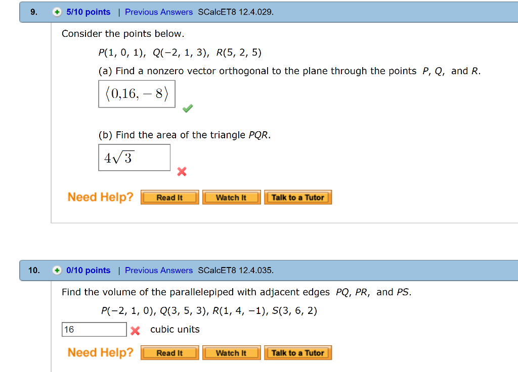 Solved B Find The Area Of The Triangle Pqr Find The Vo Chegg Com