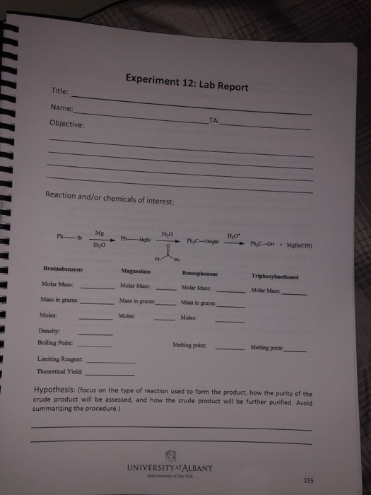 melting point experiment lab report