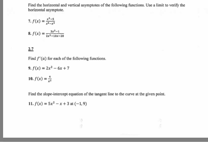 How To Find The Equation Of Horizontal And Vertical Asymptotes Tessshebaylo