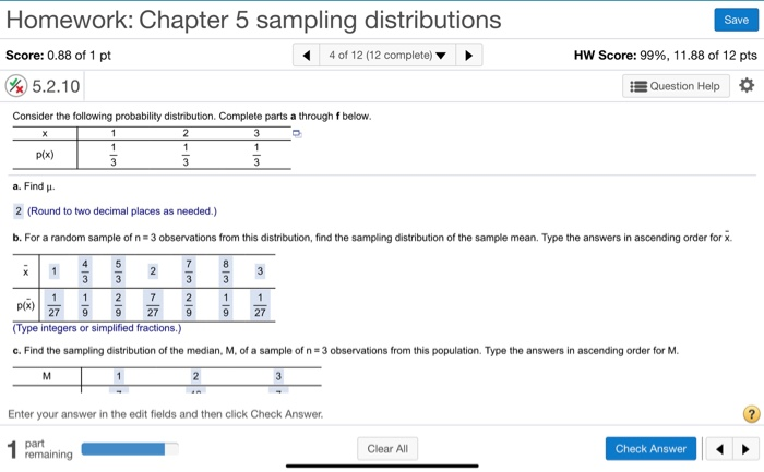 Sampling distribution problems with answers picture