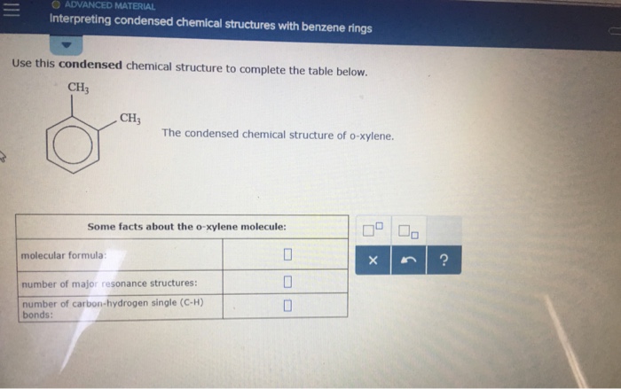 xylene structural formula