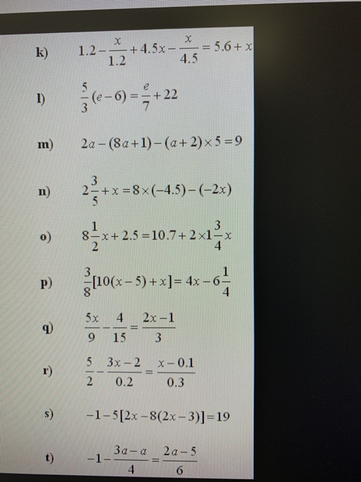 Solved A 10x 1 15 6x 5 1 1 2 2 3스2 9 D 9 8 11x 10 7 Chegg Com