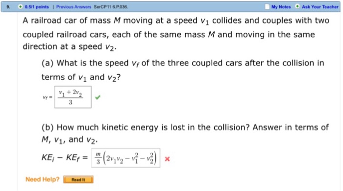 Solved My Notes O Ask Your Teacher 0 5 1 Points 1 Previou Chegg Com