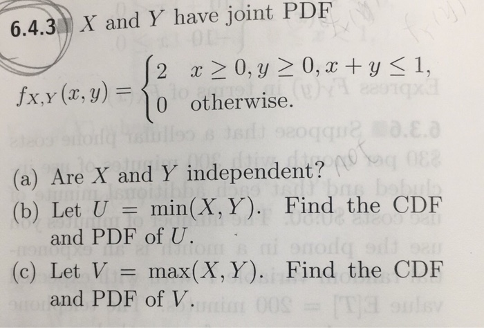 Solved Pdf 6 4 3 X And Y Have Joint Fx Y X Y 10 Otherwi - 