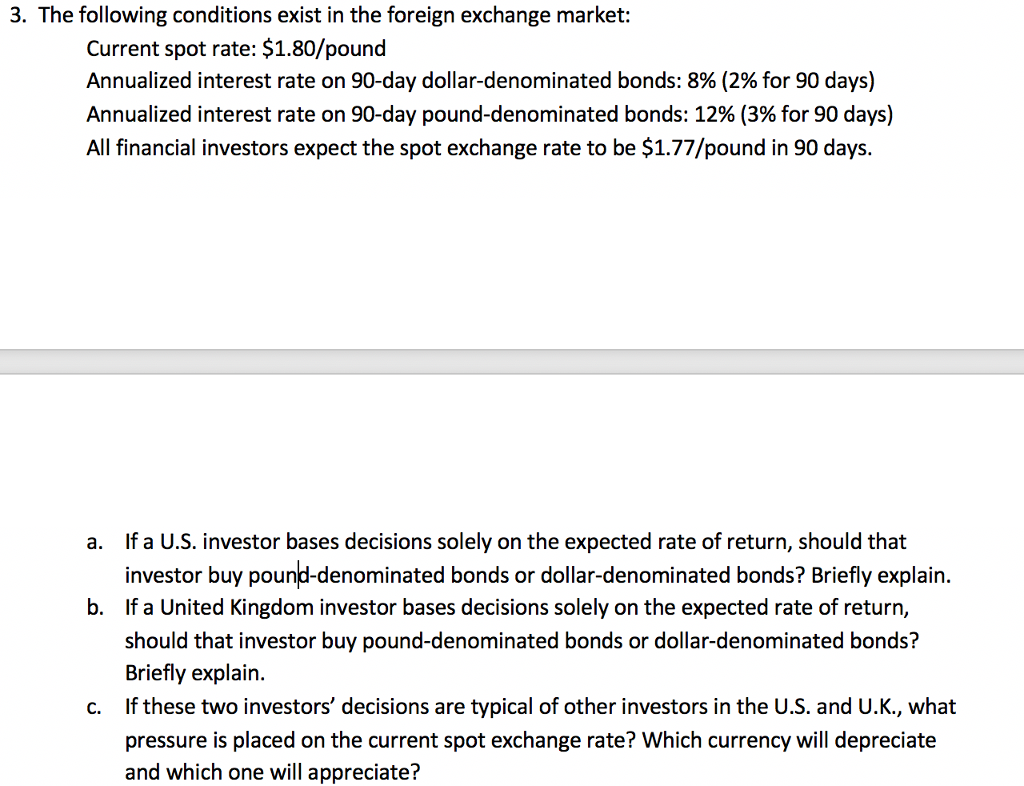 Interest rates and forex market