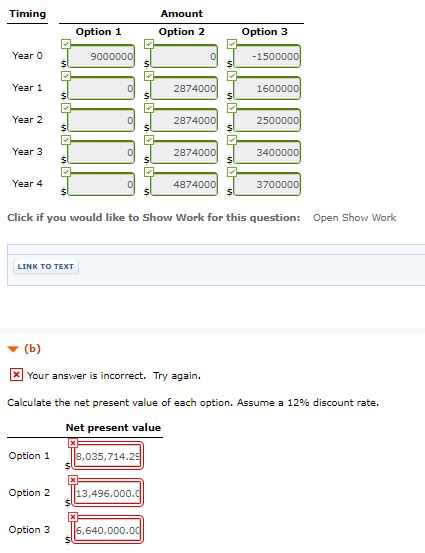 solved ive been using excel to calculate npv based on th calculate npv in excel