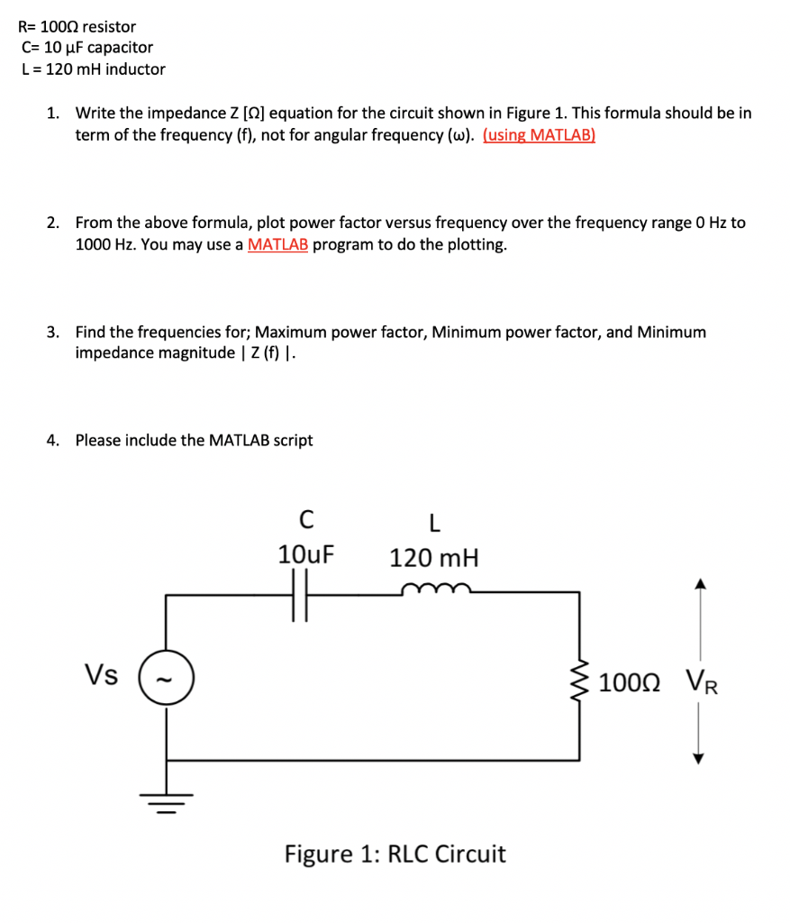 Solved Rs 100w Resistor C 10 Uf Capacitor L 1 Mh Indu Chegg Com