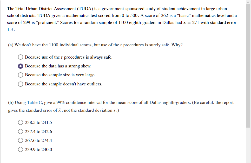 chegg trial test scores