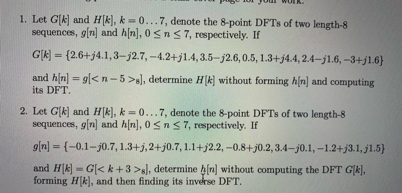 Solved 1 Let G K And H K K 0 7 Denote The 8 Poi Chegg Com