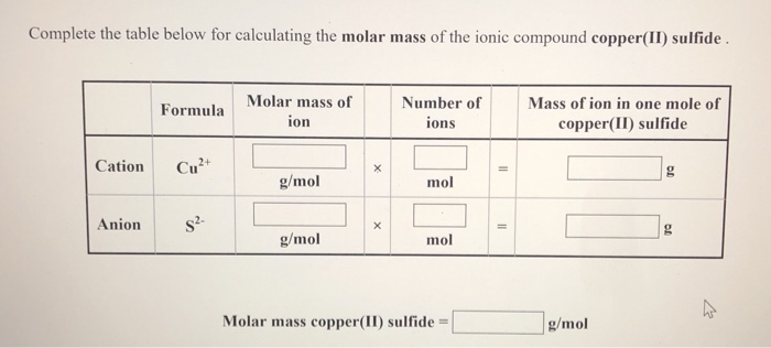 Complete The Table Below For Calculating Physical Che - vrogue.co