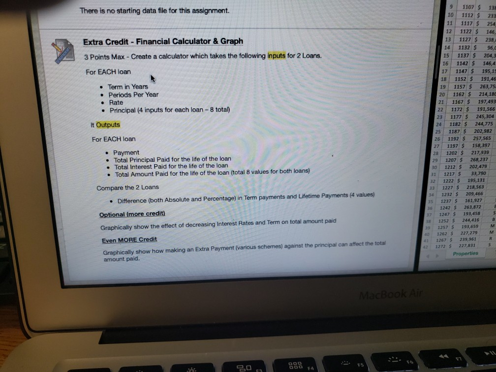 9 1107 138 10 1112 $ 233 There is no starting data file for this assignment. 12 1122 146, 13 1127$ 238, 14 1132 96 15 1137 $