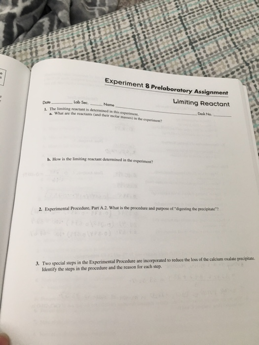 Experiment 8 Prelaboratory Assignment Limiting | Chegg.com